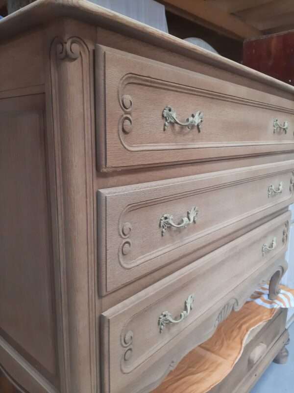 Commode 3 tiroirs en chêne – Image 2