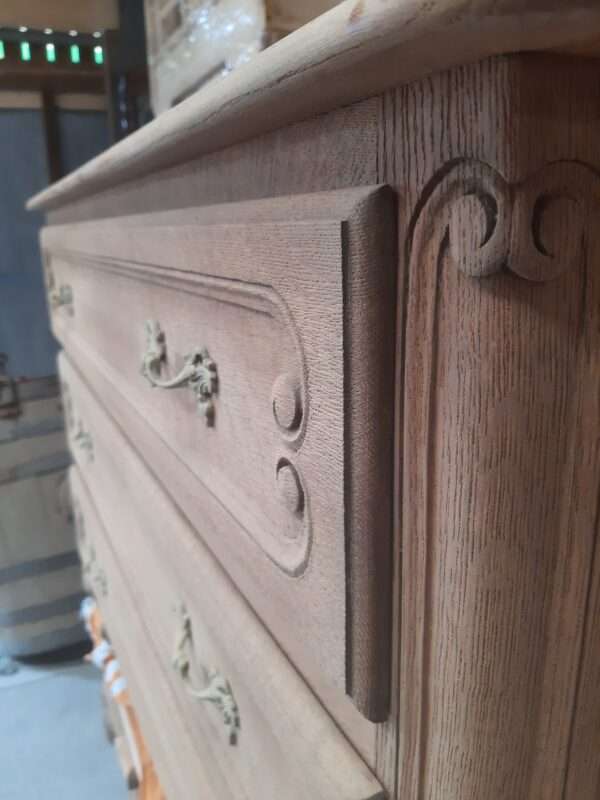 Commode 3 tiroirs en chêne – Image 3