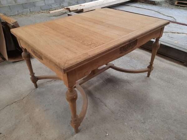 Table en chêne + 2 allonges – Image 4